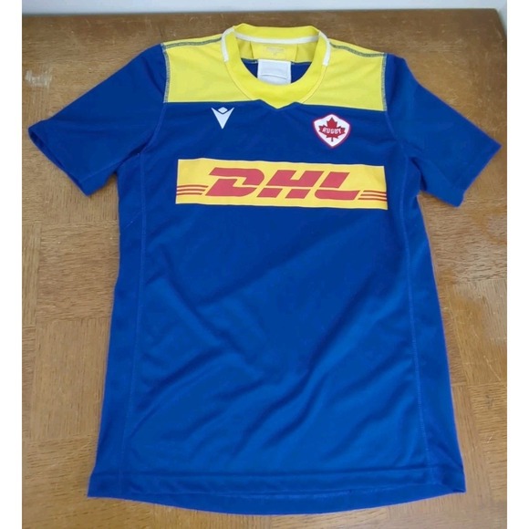 Macron Canada Rugby Shirt Training Jersey Player Spec DHL Sz XL - Picture 1 of 7